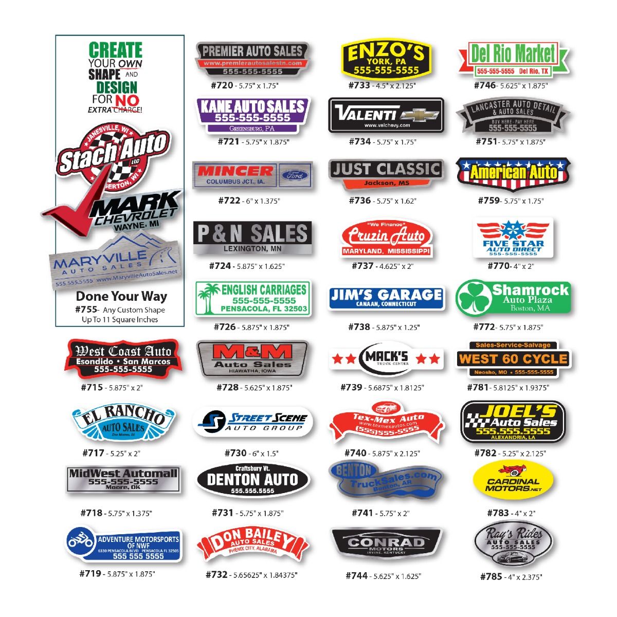 Dealer Decals – BBS Better Business Solutions